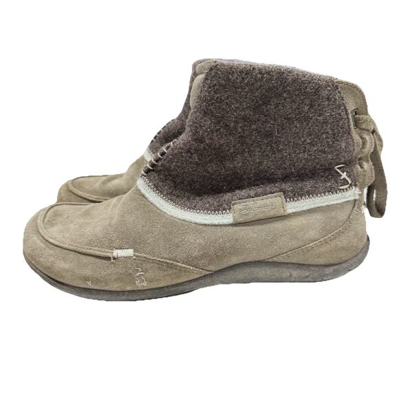 Salomon Women 8.5 Gray Suede Wool Booties - Picture 4 of 11